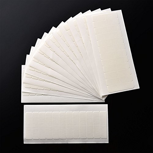 TecUnite 180 Pcs White Hair Extension Tape Tabs – Strong Adhesive Double Sided Tape for Wigs, Toupees, and Lace Wigs - görsel 14