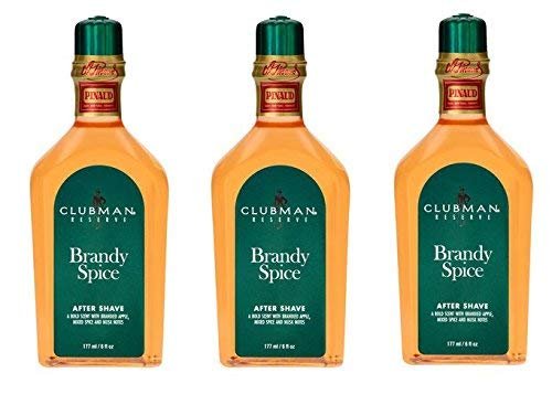 Clubman Reserve Brandy Spice After Shave Lotion - Pack of 3, 6 oz Each - görsel 1