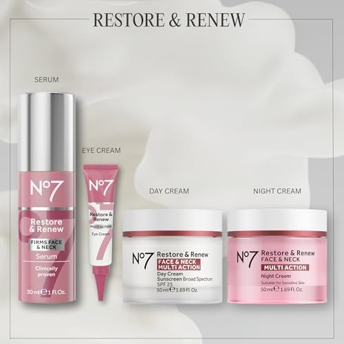 No7 Restore & Renew Multi Action Eye Cream - Under Eye Treatment for Puffiness, Dark Circles & Wrinkles - 15ml - görsel 12