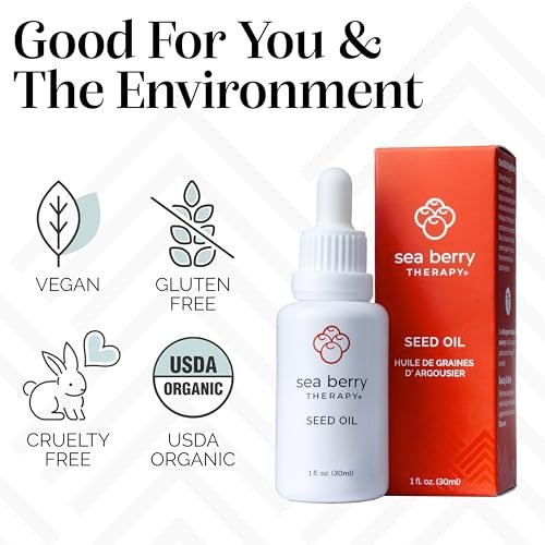 Sibu Premium Himalayan Sea Buckthorn Seed Oil, USDA Organic (30ml) – Soothing Face Oil for Sensitive Skin, Breakouts & Irritation Avelisse