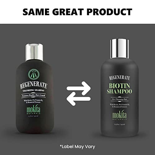 Mokita Naturals Hair Volumizing and Regrowth Shampoo for Thinning Hair, Sulfate-Free & Vegan-Friendly, 8.5 oz Avelisse