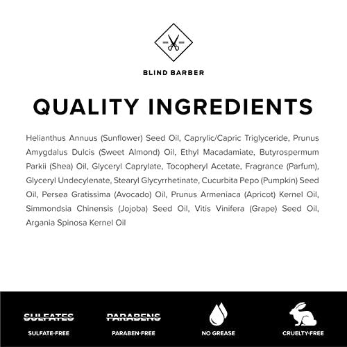 Blind Barber Rejuvenating Face & Beard Oil for Men – Moisturizing & Softening Beard Oil, Natural Beard Growth Oil for Men, 1 Oz Avelisse