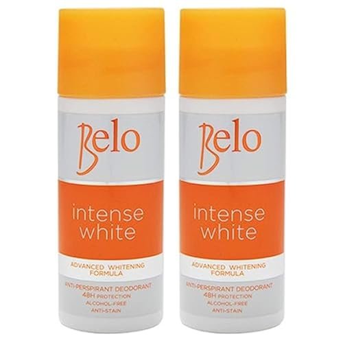 Belo Intense White Advanced Whitening Deodorant - 2 x 40ml | Aluminum-Free Whitening Deodorant for Men & Women Avelisse