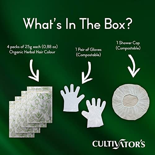 CULTIVATOR'S Permanent Henna Hair Color - 4 Pack (0.88 oz each) | Long-Lasting Natural Brown Tint - görsel 18