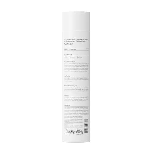 Sun Bum Curls Conditioner - Moisturizing Hair Treatment for Wavy and Curly Hair - Frizz Free Finish - Enriched with Coconut Oil and Seaweed Protein - UV Protecting - Vegan and Cruelty Free - 10 oz - görsel 8