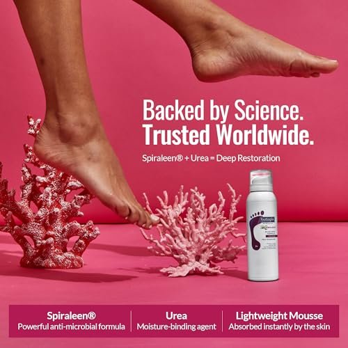 Footlogix Rough Skin Formula with Spiraleen – Mousse for Dry Cracked Heels & Feet | 4.23 oz Avelisse