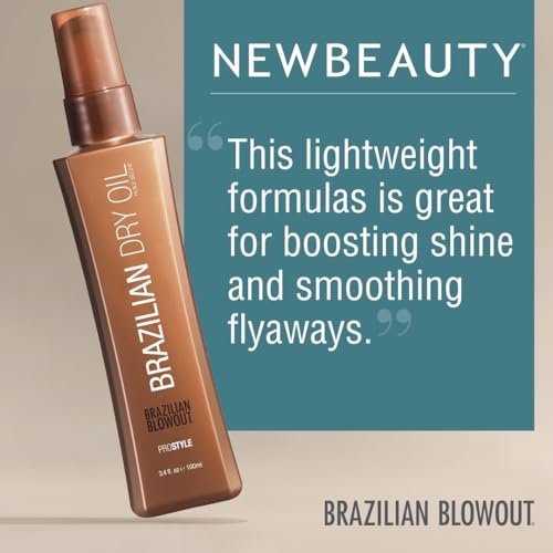 BRAZILIAN BLOWOUT Acai Brazilian Dry Oil - 3.4 fl oz - Clear Hair Treatment Oil Avelisse