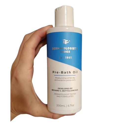 Dermatologist's Choice Pre-Bath Oil - Fragrance-Free Precleansing Treatment for Very Dry, Sensitive, and Eczema-Prone Skin, 6.7 Fl Oz - görsel 18