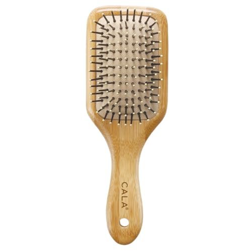 CALA Bamboo Paddle Hair Brush – Eco-Friendly Medium Paddle Brush for Detangling, Smoothing & Straightening All Hair Types - görsel 2
