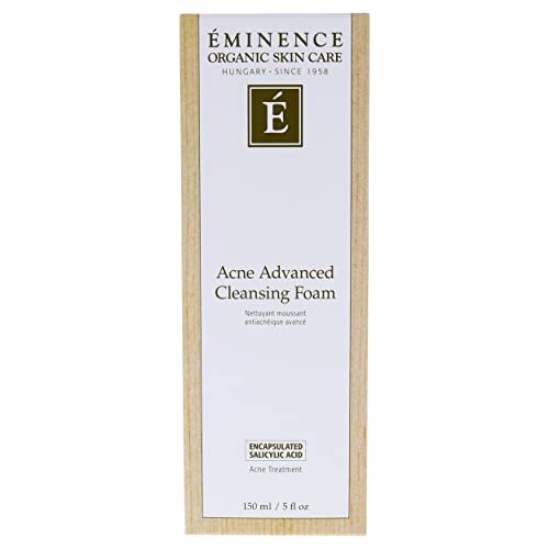 Eminence Acne Advanced Cleansing Foam – 5 oz Gentle Foaming Cleanser for Clearer Skin Avelisse