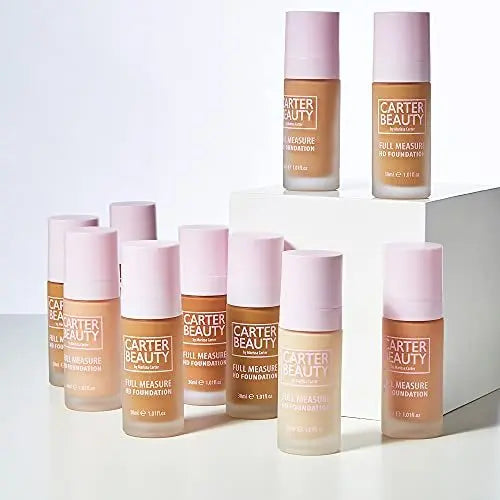 Carter Beauty Full Measure HD Foundation - Lightweight Full Coverage Matte Foundation, Water-Based, Vegan & Cruelty Free - Truffle 1.01 oz Avelisse