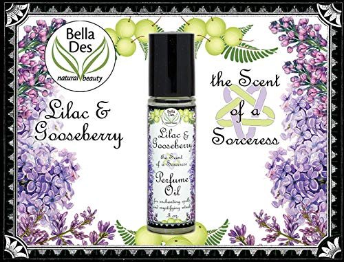 BELLA DES NATURAL BEAUTY Lilac and Gooseberry Perfume Oil - .3 oz Roll On, Phthalate Free - Yennefer Inspired Scent Avelisse