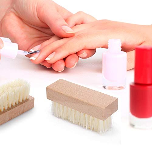 4-Pack Wooden Nail Brush - Sturdy Non-Slip Hand Scrub Brush for Fingernails and Toes - görsel 10