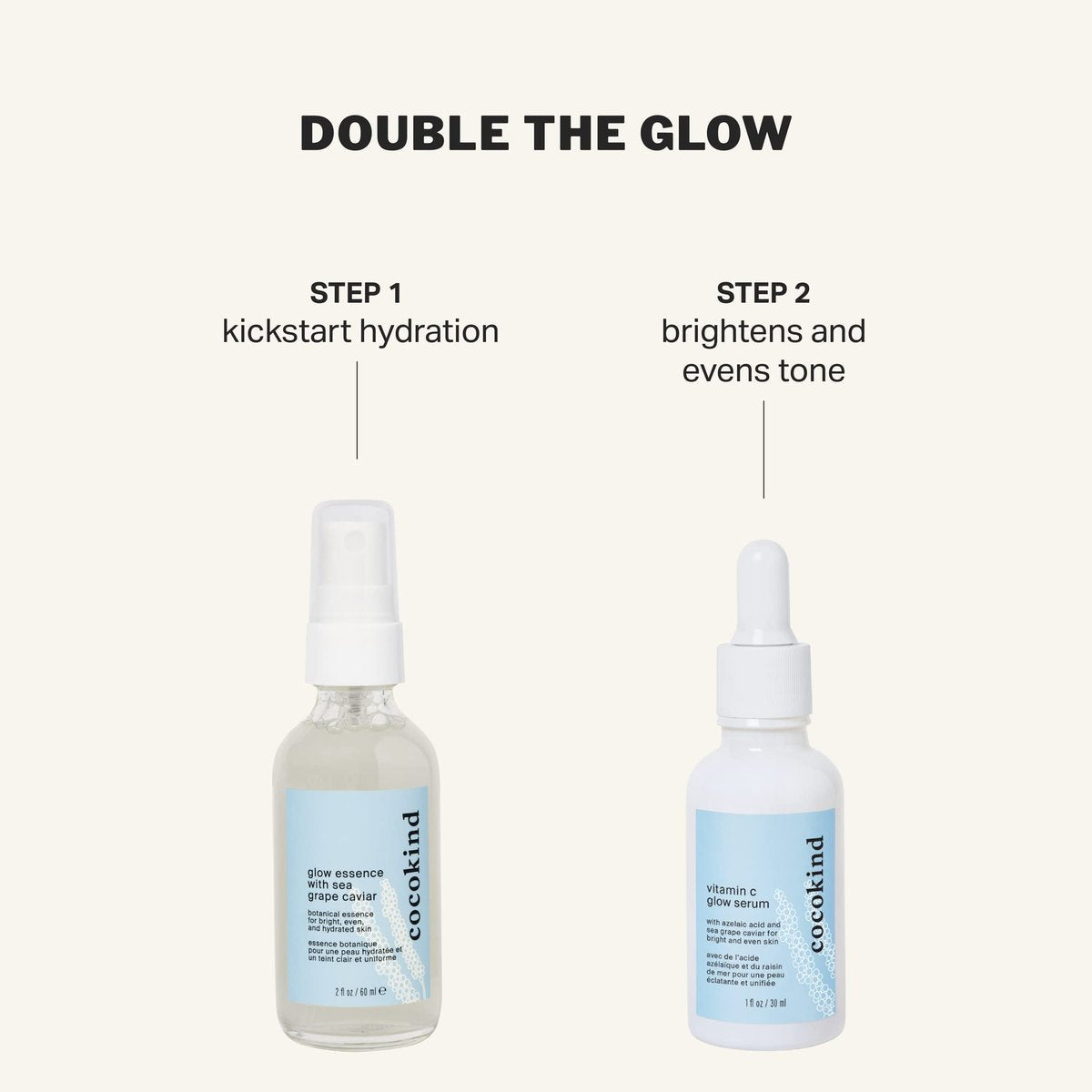 Cocokind Glow Essence with Sea Grape Caviar – Hydrating Face Mist & Primer, Moisturizer with Sea Buckthorn & Vitamin E Avelisse