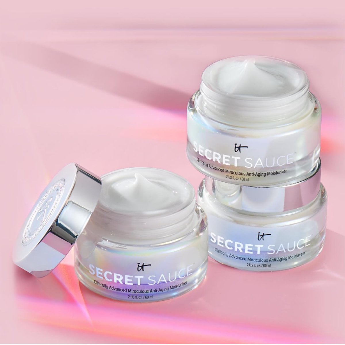 IT Cosmetics Secret Sauce Anti-Aging Face Moisturizer – Hydrating & Plumping Cream for Fine Lines, Wrinkles & Dark Spots, Vegan, Day or Night, 2 fl. oz Avelisse