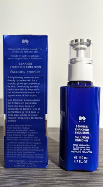 SEKKISEI Enriched Emulsion Hydrating Face Cream Serum - 4.7 oz | Intense Moisturizer for Radiant Skin Avelisse