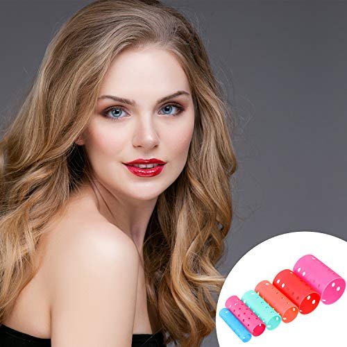 Blulu 72-Piece Multicolor Magnetic Rollers Set - 54 Hair Rollers, 18 Duck Teeth Bows, and Hair Clips for Voluminous Curls Avelisse