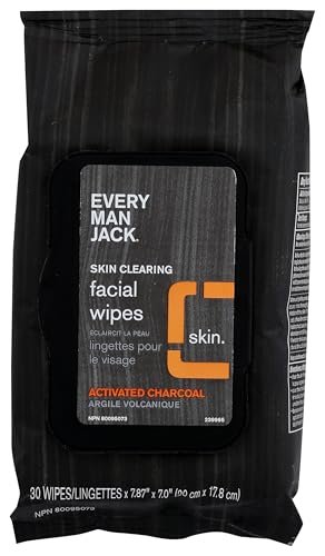 Every Man Jack Facial Oil Defense Wipes with Volcanic Clay - 30 Count - görsel 2