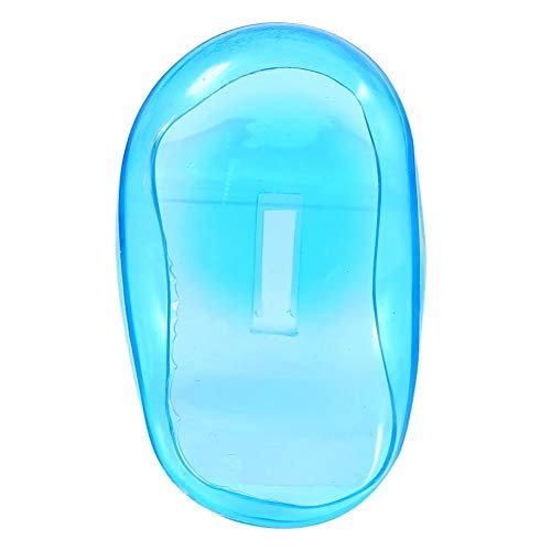 2-Pack Reusable Ear Covers for Hair Dye & Dryer – Plastic Anti-Staining Shield for Salon or Home Use (Blue) - görsel 18