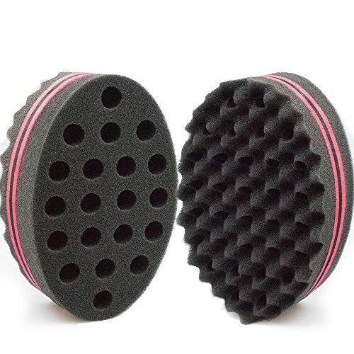 Two-Sided Twist Sponge for Dreadlocks & Coils - Hair Magic Sponge for Curling & Waving, Foam Barber Tool for Men & Women - görsel 18