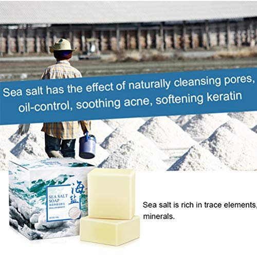 Fabussa Natural Goat's Milk Soap with Sea Salt – for Face, Dry, Oily, Acne-Prone, and Anti-Cellulite (3.52 oz) - görsel 14