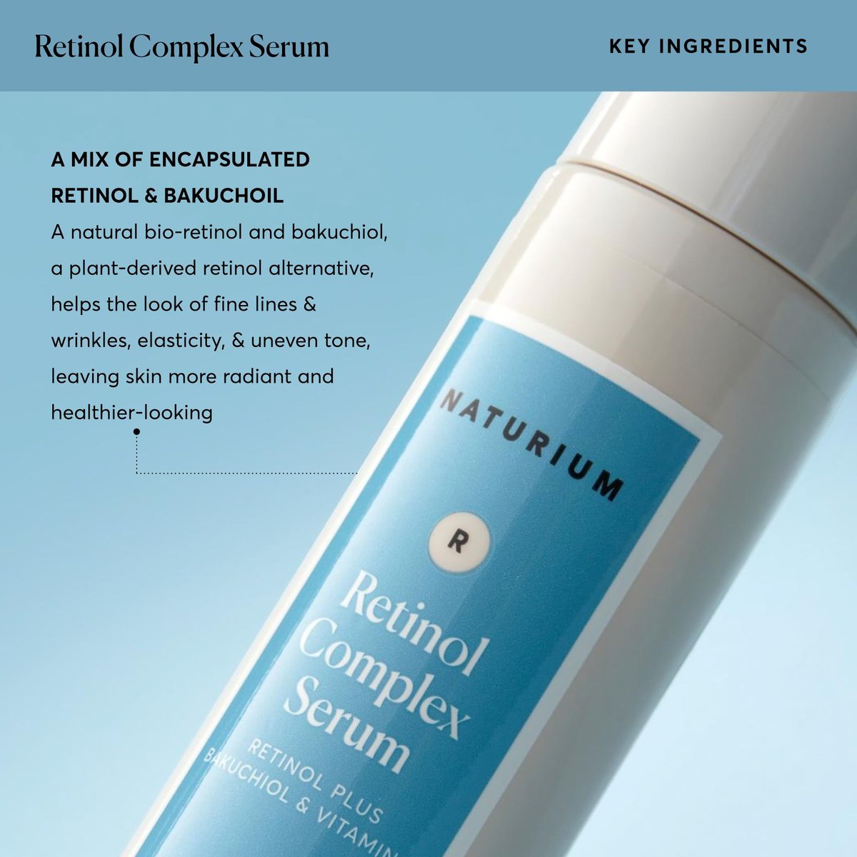 Naturium Retinol Complex Serum - Encapsulated Retinols & Bakuchiol for Refining & Smoothing Face Serum, 1 oz - görsel 12
