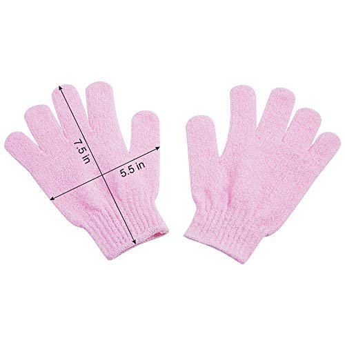 10 Pairs Exfoliating Gloves – Double Sided Nylon Body Scrubber for Spa, Shower & Bathing (10 Colors) - görsel 14