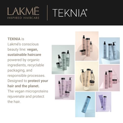 Lakmé Teknia Frizz Control Leave In Conditioner - Anti Frizz for Frizzy or Curly Hair, 10.2 Fl Oz - görsel 18