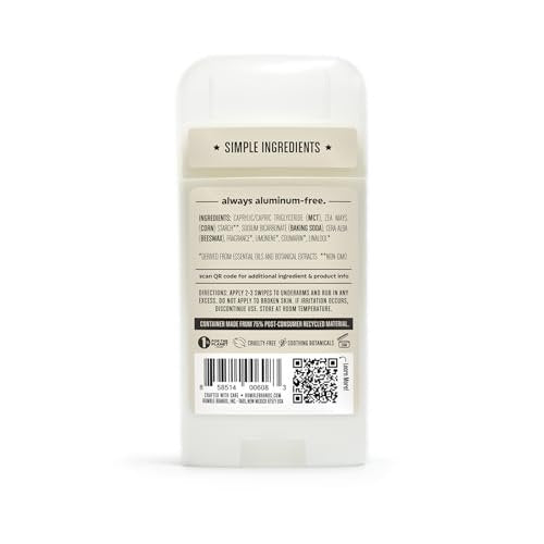 Humble Aluminum-Free Deodorant for Women & Men, Palo Santo & Frankincense - Clean & Fresh Natural Deodorant Stick with Essential Oils for Long-Lasting Odor Control - Full & Travel 2 Piece Set Avelisse