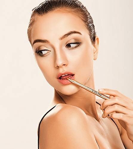 L.Y.L Pro Gold Retractable Lip Makeup Brushes - Double-Ended Travel Lip Brush for Lipstick & Gloss - görsel 10