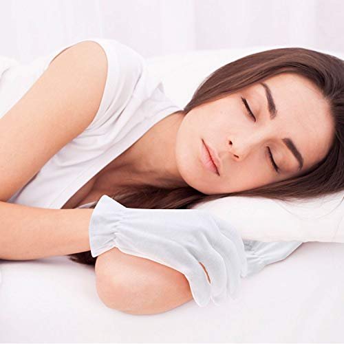 100% Cotton Gloves for Dry Hands & Eczema - Selizo 10 Pairs White Moisturizing Gloves for Dry Skin, Sensitive, Irritated Skin, Spa Treatment - görsel 14