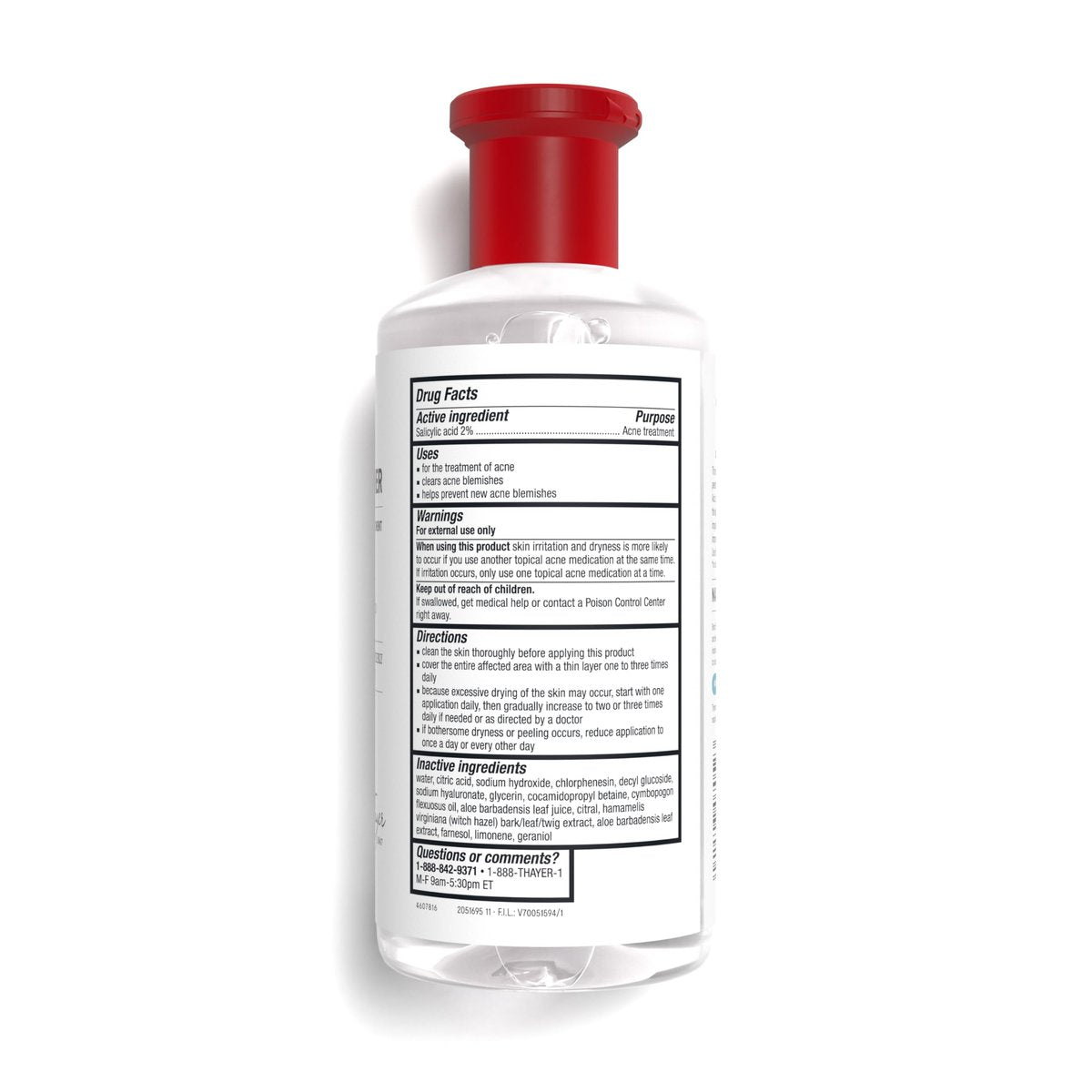 Thayers Blemish Clearing Salicylic Acid Toner - Acne Treatment Face Toner with 2% Salicylic Acid, Soothing & Non-Stripping, 12 Fl Oz - görsel 18