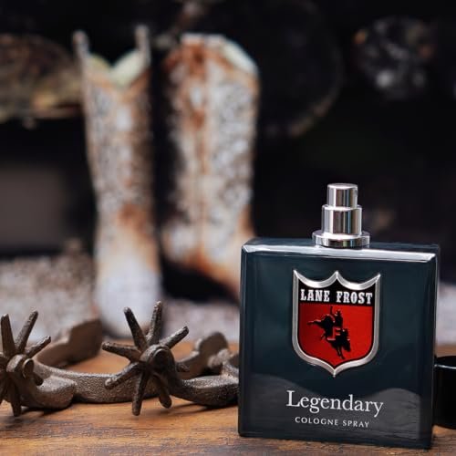 Lane Frost Legendary Cologne for Men - Original Western Scent - Woodsy Masculine Fragrance with Cedarwood and Musk - Long-Lasting 3.4 Fl Oz Avelisse