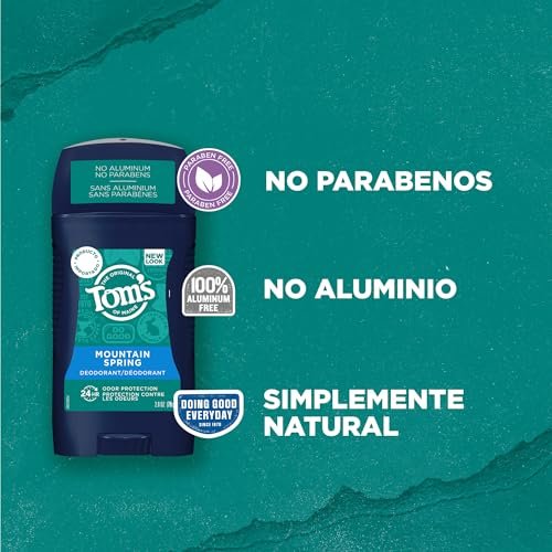 Tom's of Maine Long-Lasting Aluminum-Free Natural Deodorant for Men, Mountain Spring, 2.8 oz. Avelisse