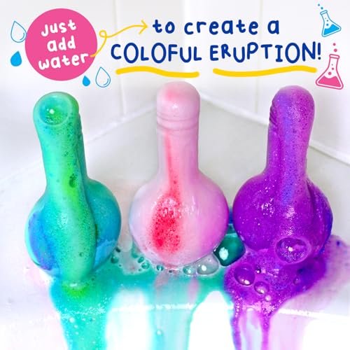 Mr. Bubble Kids Original Bath Bomb Potions - Colorful Fizzy Fun - Cool Foam and Bubble Science Beaker Bath Toys (Pack of 4) - görsel 16