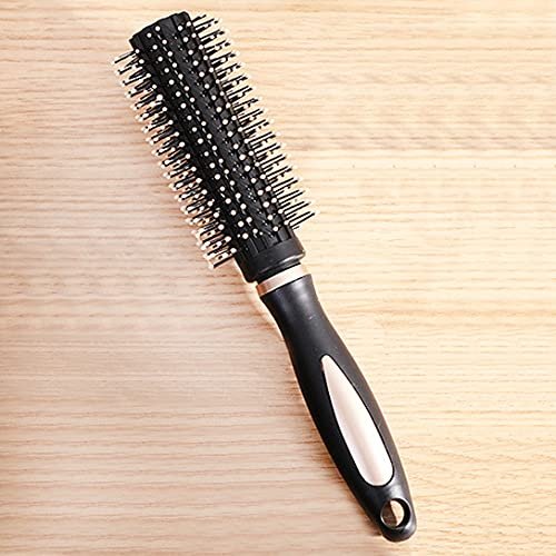RN BEAUTY Anti-Static Hair Brush - Nylon Bristle Round Brush for Blow Drying, Detangling, and Styling - Rose Gold - görsel 14