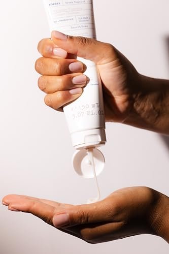 KORRES Greek Yoghurt Foaming Cream Cleanser - Hydrating Face Wash for All Skin Types, Makeup Remover, 5.07 fl oz - görsel 18