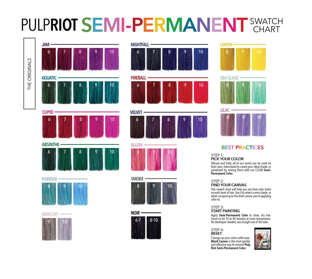 Pulp Riot Semi-Permanent Hair Color - Fireball (4 oz) | Vibrant Red-Orange Shade Avelisse
