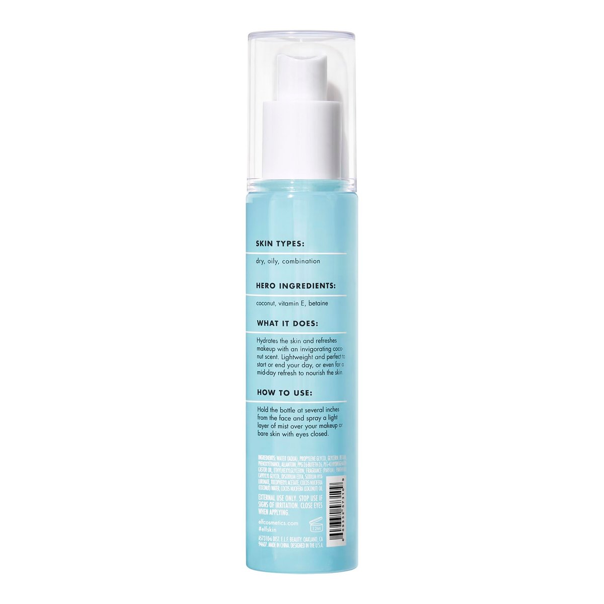 e.l.f. SKIN Holy Hydration! Hydrating Coconut Mist - 2.7 Fl Oz - görsel 9