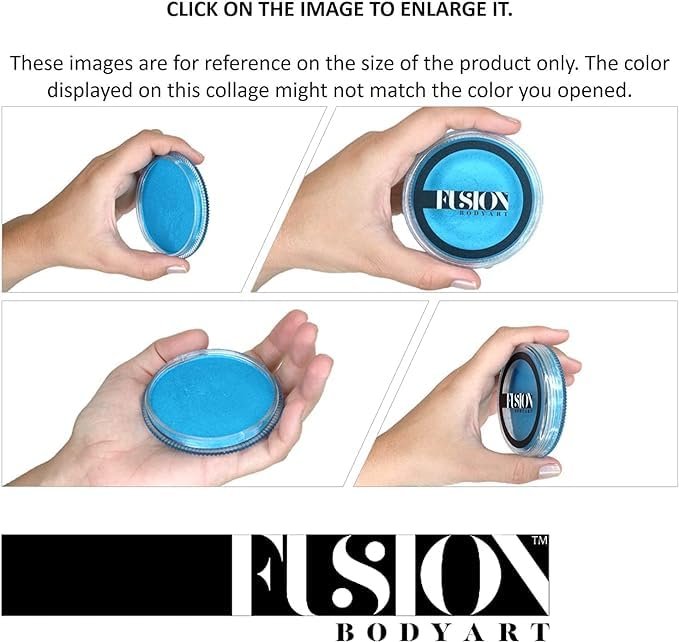 Fusion Body Art Face Paint - Professional Paraffin White (32g) - Water Activated, Hypoallergenic, Non-Toxic, Vegan Face & Body Paint - görsel 10