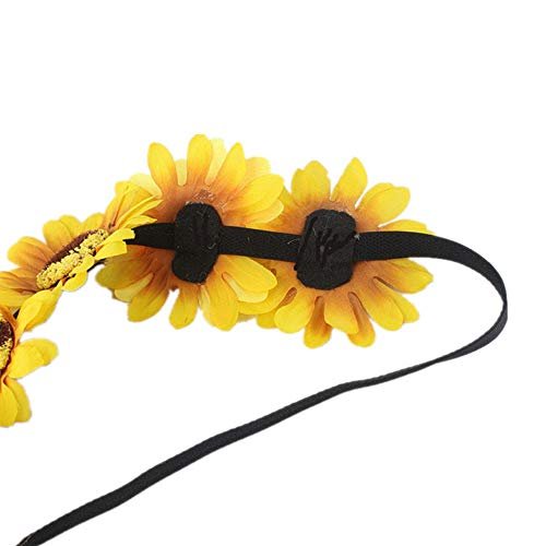 DALJIAFA 4-Pack Halloween Sunflower Headbands – Daisy Flower Hair Hoops for Women, Floral Crown Headpiece for Costume Party & Wedding - görsel 14
