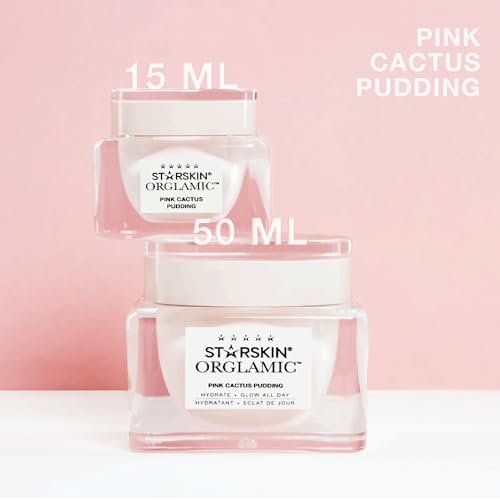 STARSKIN Orglamic Pink Cactus Pudding – Hydrating & Nourishing Face Cream with Prickly Pear Cactus Seed Oil & Hyaluronic Acid, 99.3% Natural, K-Beauty Moisturizer for All Skin Types, 50ml - görsel 16