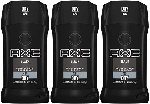AXE Black Antiperspirant Deodorant Stick, 2.7 oz (Pack of 3) – Long-Lasting Odor and Wetness Protection Avelisse