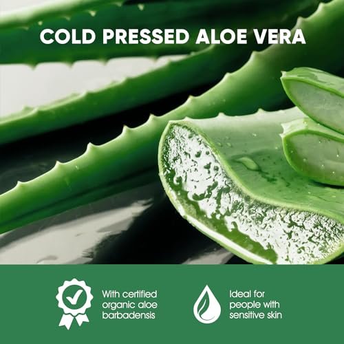 ORISO Aloe Vera Gel - Cold Pressed Pure Aloe for Sunburn Relief, Bug Bites, Small Cuts - Soothing Moisturizer for Face, Hair & Body - 10 Fl Oz - görsel 12