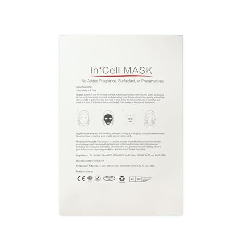 Koi Beauty Post Microneedling Soothing Mask - Cooling & Deep Hydration Sheet Mask for Face Redness Relief after Derma Roller or Microneedle Pen Treatment, Calming Skin Care - 5 Packs Avelisse