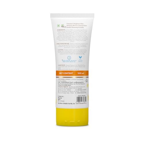 MAMAEARTH Vitamin C Daily Glow Face Wash with Vitamin C & Turmeric 100ml Avelisse