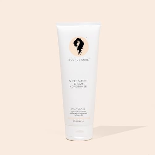 Bounce Curl Super Smooth Cream Conditioner - Lightweight Hydrating Conditioner with Aloe & Safflower Oil for Fine & Medium Hair - Color Safe & Vegan (8 oz) Avelisse