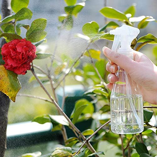 Suwimut 9-Pack Clear Plastic Spray Bottles 200ml - Empty Refillable Fine Mist Trigger Sprayers for Cleaning, Hair Care, Essential Oils & Plants Avelisse