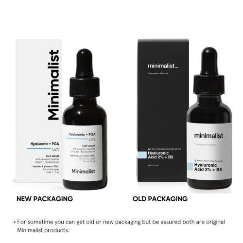 Minimalist Hyaluronic Acid + PGA 2% Face Serum - Multi-Depth Hydration for Plumper, Smoother Skin - 1 Fl Oz (30 ml) Avelisse