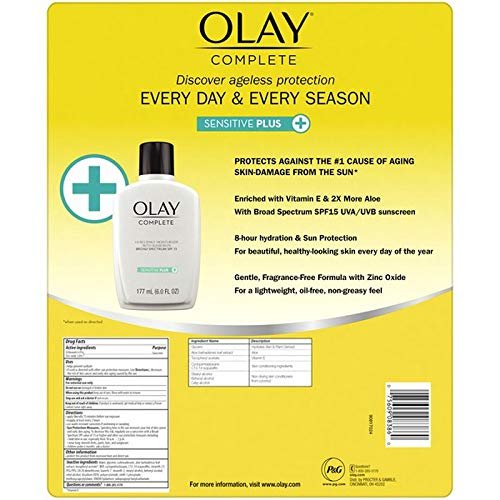 Olay Complete UV Plus Moisturizer with SPF 30, 2-Pack (12 Fl Oz Total) Avelisse